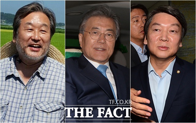 차기 여야 대권 주자인 김무성 새누리당, 문재인 더불어민주당, 안철수 국민의당 전 대표는 71주년인 광복절을 맞아 15일 각각 자신의 페이스북에 글을 올려 광복의 의미와 대한민국의 방향에 대한 구상을 밝혔다(왼쪽부터)./김무성 페이스북·더팩트DB