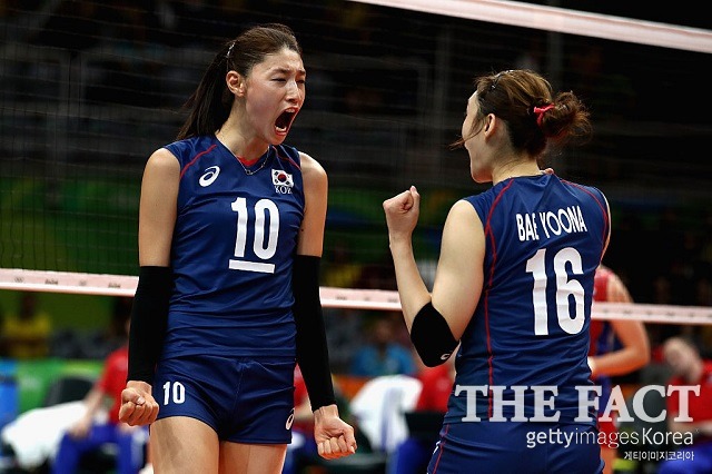 한국 4강행 좌절! 이정철호가 16일 열린 리우올림픽 여자배구 8강 네덜란드와 경기에서 1-3으로 졌다. / 게티이미지