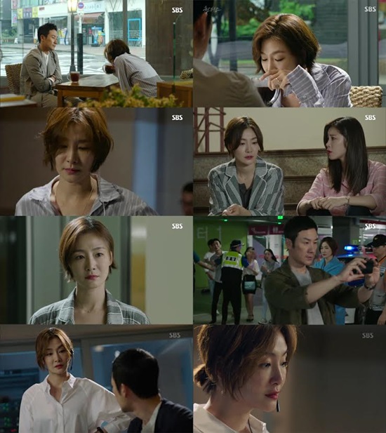 원티드 박효주. 박효주는 SBS 수목드라마 원티드에서 프리랜서 방송 작가 연우신을연기하고 있다. /원티드 방송 캡처