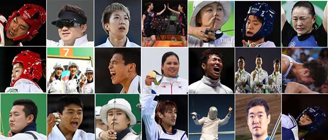 리우올림픽 마감! 리우올림픽에서 한국이 종합 8위의 성적을 거뒀다. 리우올림픽에서 메달을 따낸 영광의 얼굴들. /게티이미지, 더팩트 DB