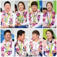 [TF사진관] 금메달리스트들의 '금빛 미소'