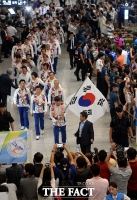 [TF포토] '무사히 돌아왔습니다!'…리우올림픽 선수단 귀국 현장