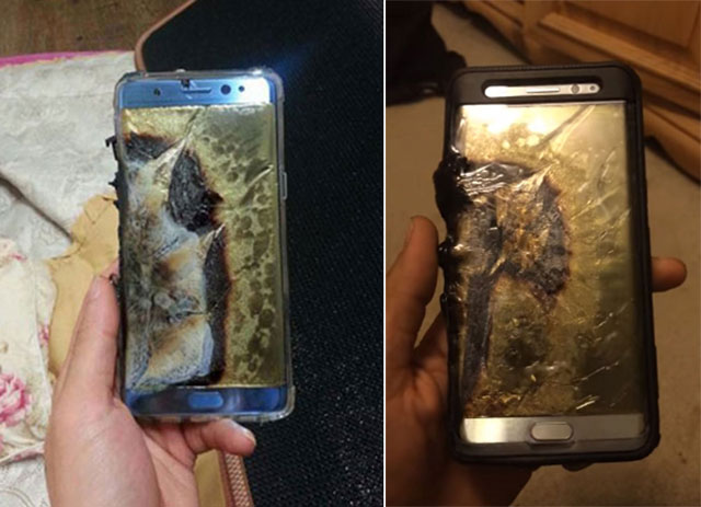 국가기술표준원은 자연 발화 논란에 휩싸인 ‘갤럭시노트7’의 국내 공급이 사실상 중단된 것을 인지하고 삼성전자에 원인을 조사해 보고하라고 요청했다. /온라인 커뮤니티, 유튜브 영상 갈무리