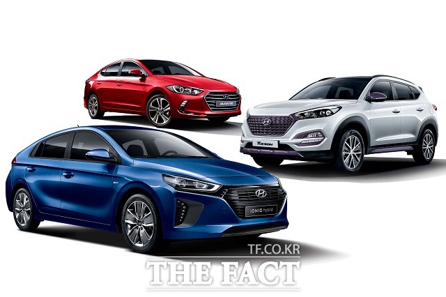 현대자동차가 아반떼와 아이오닉 하이브리드, 투싼에 고객 선호 사양 중심으로 구성된 밸류 플러스 모델을 5일 출시했다. /현대자동차 제공