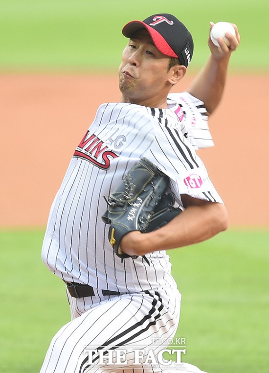 두개골 골절! 김광삼이 지난달 타구에 안면을 맞고 두개골 골절 중상을 입었다. / 더팩트 DB