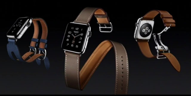 애플이 8일 미국 샌프란시스코 빌 그레이엄 시빅 오디토리엄에서 열린 특별행사에서 ‘애플워치2’를 공개했다. /애플 생중계 캡처