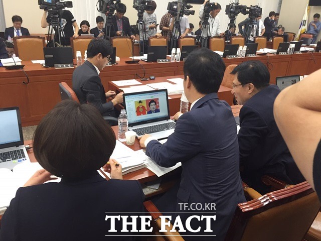 여당 의원들은 불참하고 야당 의원들만 참석한 미래창조과학방송통신위원회 국정감사 전경./국회=서민지 기자