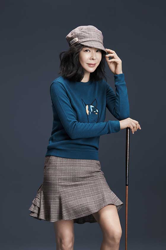 삼성물산 패션부문의 빈폴골프는 27일 패셔니스타 이혜영과 두 번째 콜라보레이션 상품을 출시했다. /삼성물산 제공
