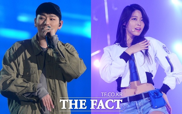 지난 8월 열애 사실을 인정했던 지코(왼쪽)와 설현. 이들은 주위의 지나친 관심에 부담을 느껴 관계가 소원해졌고 결별을 택했다. /남윤호 기자