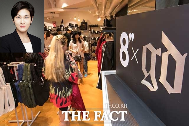 이서현 삼성물산 패션부문 사장이 3년간 준비 끝에 내놓은 토종 SPA 브랜드 에잇세컨즈가 오는 30일 중국 상하이에 1호점을 오픈한다. /더팩트DB