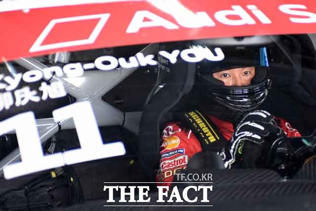 레이스를 준비하는 아우디 R8 LMS 컵의 유일한 한국선수 유경욱(Kyong-Ouk YOU, Team Audi Korea). /영암=진영석 객원기자