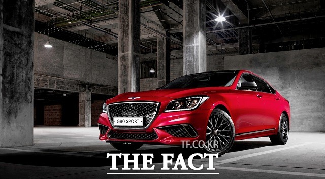 제네시스가 기존 G80의 고급스러운 감성과 최첨단 편의사양에 역동적인 주행성능을 더한 G80 스포츠의 사전계약을 시행한다고 6일 밝혔다. /제네시스 제공