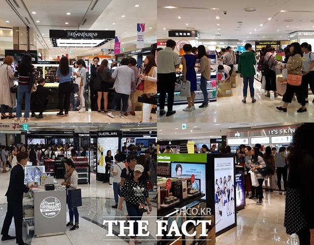 코리아 세일 페스타를 맞아 서울 시내 면세점과 백화점에 국내 소비자와 유커들이 붐비고 있다. /황원영 기자