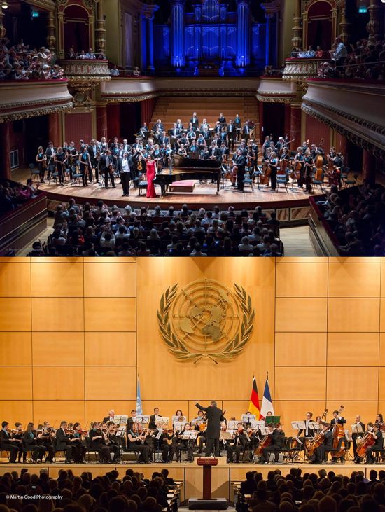 유엔오케스트라 내한. 유엔오케스트라가 오는 23일부터 4차례에 걸쳐 공연을 개최한다. /유엔협회세계연맹 제공
