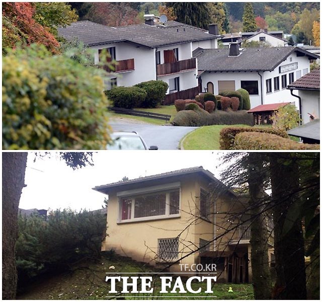 최순실 씨가 독일 프랑크푸르트 슈미텐 지역에서 거주했던 비덱 타우누스 호텔(사진 위)과 단독 주택을 최근 매물로 내놓은 것으로 확인됐다. 부동산 중개업자 독일인 E 씨는 호텔과 단독 주택을 2주 전에 팔겠다고 연락이 왔다면서 매매를 진행 중이라고 말했다. /프랑크푸르트(독일)=이효균 기자