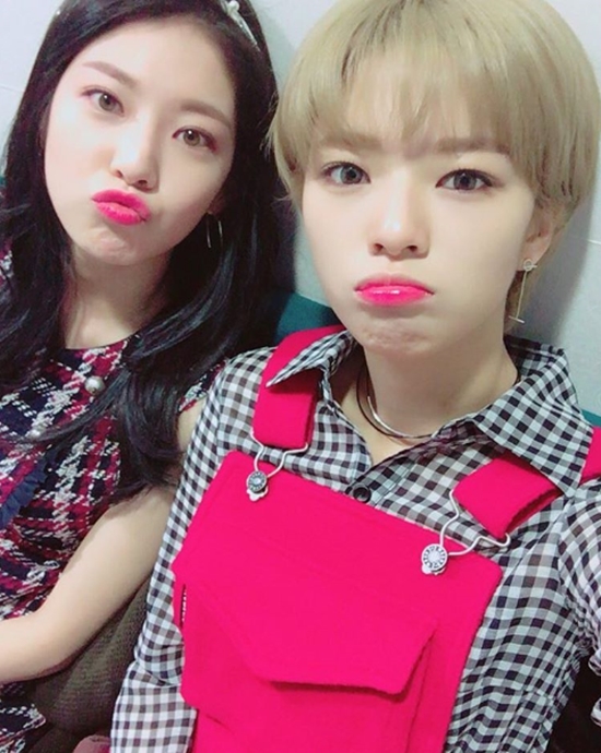 공승연(왼쪽)과 트와이스 정연 자매. 두 사람은 아름다운 외모를 뽐냈다. /공승연 인스타그램