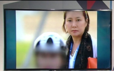 비선 실세 의혹을 받는 최순실 씨의 언니 최순득 씨의 딸 장시호 씨의 얼굴이 JTBC 보도로 최초 공개됐다./JTBC 방송 화면 갈무리(사진출처=시사인)