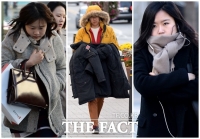 [TF포토] '겨울옷으로 중무장!'…입김 나오는 초겨울 날씨