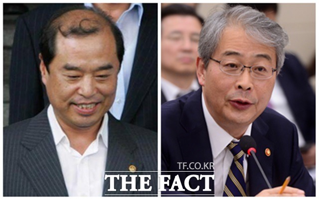 박근혜 대통령이 2일 신임 국무총리에 참여정부 정책실장을 지낸 김병준(왼쪽) 국민대 사회과학대학 행정정책학부 교수와 신임 경제부총리에 임종룡 금융위원장을 내정한 것을 두고 야권이 강하게 반발하고 있다./서울신문 제공, 남윤호 기자