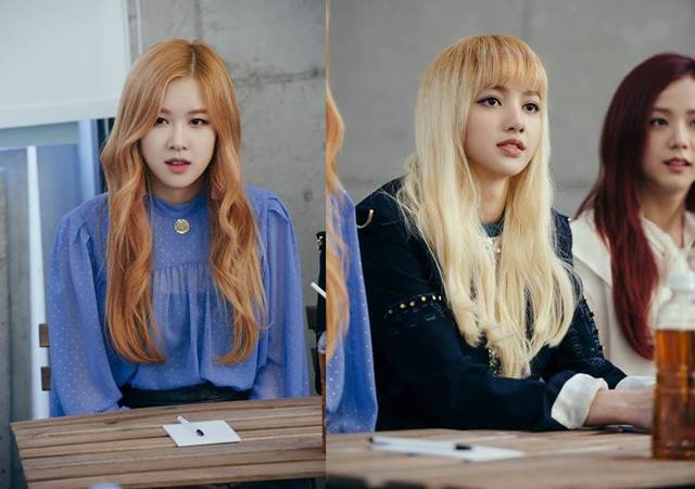 호주와 태국 출신인 로제(왼쪽)와 리사(오른쪽). 로제와 리사는 가족이 고향에 있어 보고 싶다며 그리움을 표현했다. /YG엔터테인먼트 제공