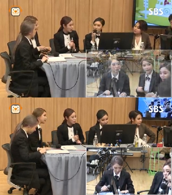 컬투쇼에 출연한 마마무. 마마무 화사는 민낯일 때 사람들이 알아보면 쑥스럽다고 털어놨다. /SBS 파워FM 두시탈출 컬투쇼 보이는 라디오 화면 캡처