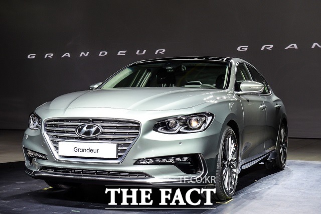 현대자동차는 21일 오전 11시 경기도 김포항공산업단지에서 신형 그랜저의 공식 출시 행사를 진행했다. /현대자동차 제공