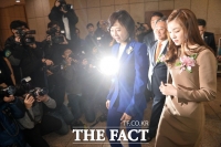 [TF포토] '늘품체조' 논란 후 첫 공식석상 참석한 김연아
