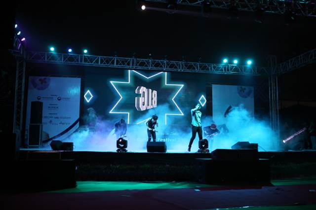 그룹 비아이지가 인도 공연을 통해 2000여 팬들과 소통했다. /GH엔터테인먼트 제공