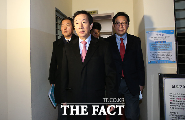 김성태 국조특위 위원장은 지난달 조윤선 전 장관과 김기춘 전 비서실장을 위증죄로 특검에 고발했다. /국회사진기자단