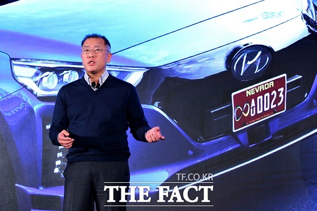 정의선 부회장은 친환경적이고, 주변의 모든 제약으로부터 자유로우며, 초연결성을 지닌 미래 모빌리티 개발에 연구 역량을 집중하고 있다고 설명했다.