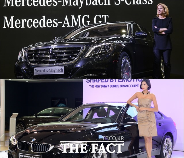 지난해 수입차 시장에서 벤츠가 판매 순위 1위에 올랐고, BMW 520는 베스트셀링 모델에 등극했다. /더팩트 DB