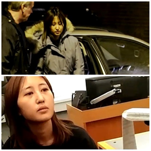 덴마크에서 불법체류 혐의로 긴급 체포돼 구금 중이던 정유라 씨가 6일(현지시각) 조건부 자진 귀국 의사를 돌연 철회하며 한국에 가지 않겠다고 한 것으로 알려졌다./JTBC 방송화면 갈무리