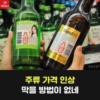  [TF카드뉴스] 맥주·소주 가격 인상의 비밀! 막을 방법이 없다?