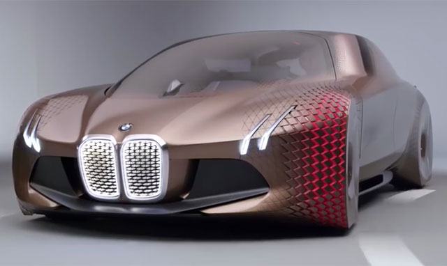 BMW가 그린 미래자동차 BMW 비전 비히클 넥스트 100의 모습을 담은 영상이 유튜브에서 14일 기준 450만 회 조회수를 올리고 있다. /유튜브 영상 캠처