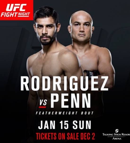 BJ 펜 vs 야이르 로드리게스, UFC 맞대결! BJ 펜이 UFC 파이트 나이트 103에서 야이르 로드리게스와 격돌한다. /UFC 제공