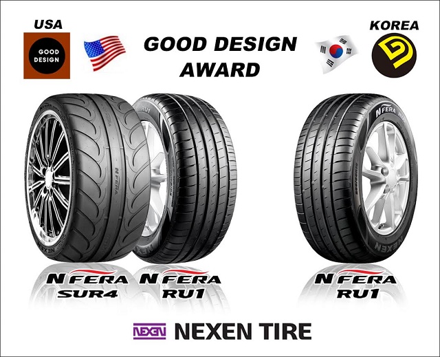 넥센타이어가 한국, 미국 굿 디자인 어둬드에서 모두 7개 제품이 수상했다. /넥센타이어 제공