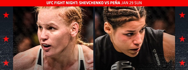 올 설연휴 UFC 파이터 발렌티나 세브첸코와 줄리아나 페나가 29일(한국시각 30일) 격돌한다. /UFC 페이스북
