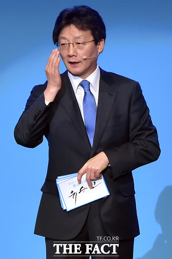 유승민 의원 지지율 정체에 대해 현재의 대통령 탄핵 심판 결과가 나오면 달라질 것이라고 답했다. /이새롬 기자