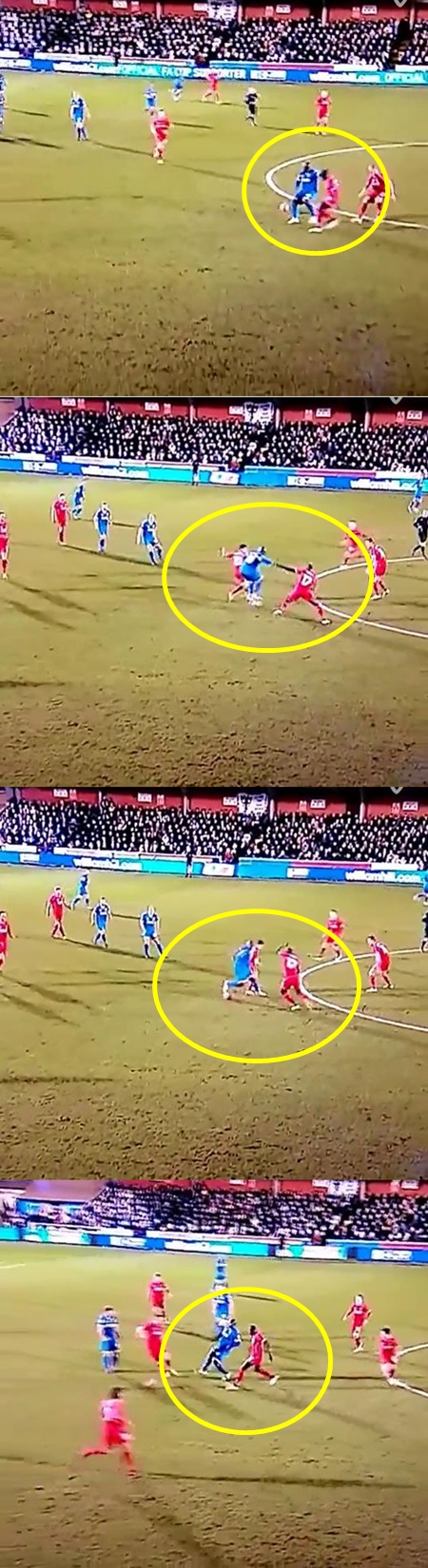 아킨펜와 리버풀 수비 농락 개인기 눈길. 아킨펜와가 주목 받고 있는 가운데 아킨펜와의 발재간이 눈길을 끌고 있다. /유튜브 캡처