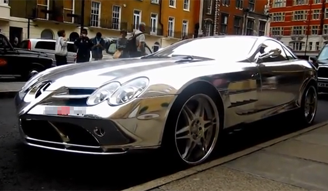 동영상 공유 사이트 유튜브에는 벤츠 SLR 맥라렌, 크롬래핑으로 무장이라는 제목의 영상이 지난해 12월 게시됐다. /유튜브 영상 캡처