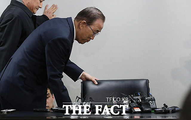 더불어민주당은 1일 반기문 전 유엔사무총장의 갑작스런 대선 불출마 선언과 관련해 갑작스러운 대선 불출마 선언은 뜻밖이다고 밝혔다.  /문병희 기자