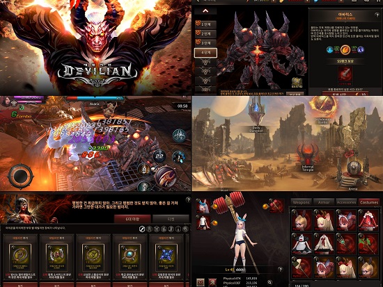 ‘데빌리언’은 인간형과 악마형 캐릭터를 넘나드는 변신 시스템이 특징이다. /게임빌 제공