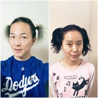  팝핀현준-박애리, '양갈래 머리 누가 더 예뻐요?'