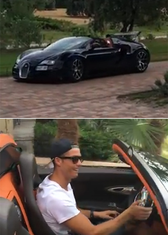 크리스티아누 호날두(레알 마드리드)가 이탈리아 슈퍼카 부카티 베이론을 직접 운전하는 영상이 지난해 8월 유튜브에 게시됐다. /유튜브 영상 캡처