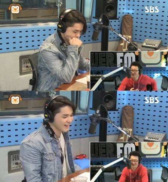 올드스쿨에 출연한 딘이 딘딘과 콜라보에 대해 나중에 한 번 같이 하겠다고 말했다. /SBS 파워FM 김창렬의 올드스쿨