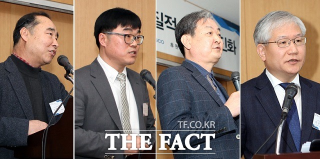 이날 행사에서는 이창노 우석대학교 기계자동차공학과 교수와 이홍우 포스코 전문연구원, 한병기 홍익대학교 명예교수, 이수원 쌍용자동차 기술연구소장(왼쪽부터) 등이 참석해 차량의 안전성, 신소재 분야에 대한 지식과 정보는 물론 자동차 연구 및 개발성과를 공유했다.