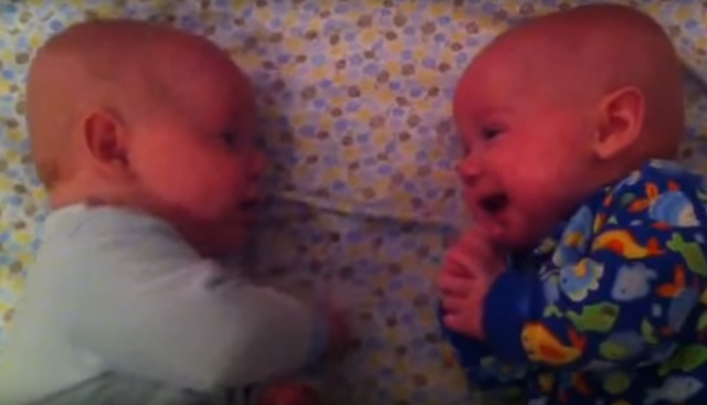 쌍둥이는 대화중! 최근 유튜브에 올라온 귀여운 쌍둥이의 토크가 눈길을 끈다./유튜브 캡처