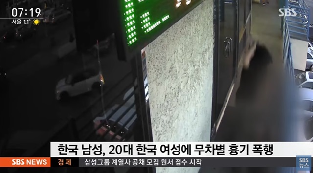 미국 LA 한인타운에서 한국인이라는 이유로 한국 여성을 향해 무차별 폭행을 가한 한국인 남성이 검거됐다. /SBS 방송화면