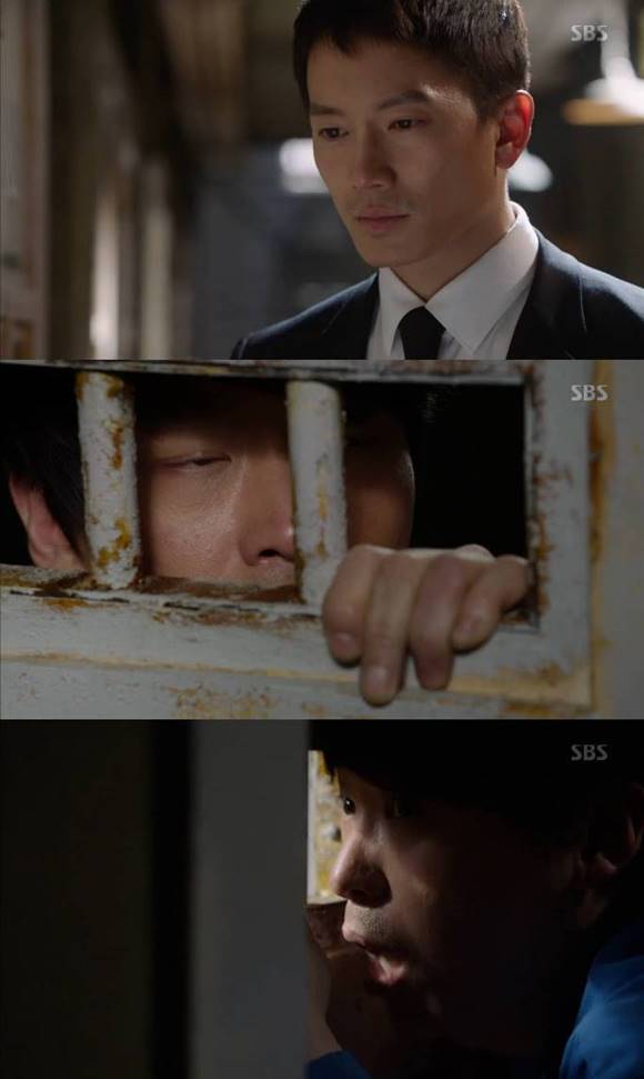 결국 정의를 구현한 박정우는 차민호에게 평생 그곳에서 자신의 죄를 뉘우쳐라고 말했다. /SBS 피고인 방송 캡처