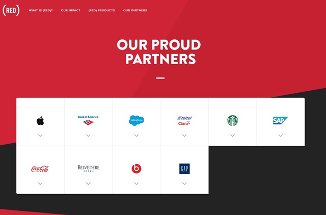 아이폰 7 레드와 함께하는 글로벌 브랜드는? 아이폰 7 레드가 출시되면서 프로덕트 레드에 대한 관심이 집중되고 있다./레드 홈페이지 캡처